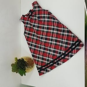 HOLIDAY EDITIONS Red White Green Sleeveless Holiday Dress